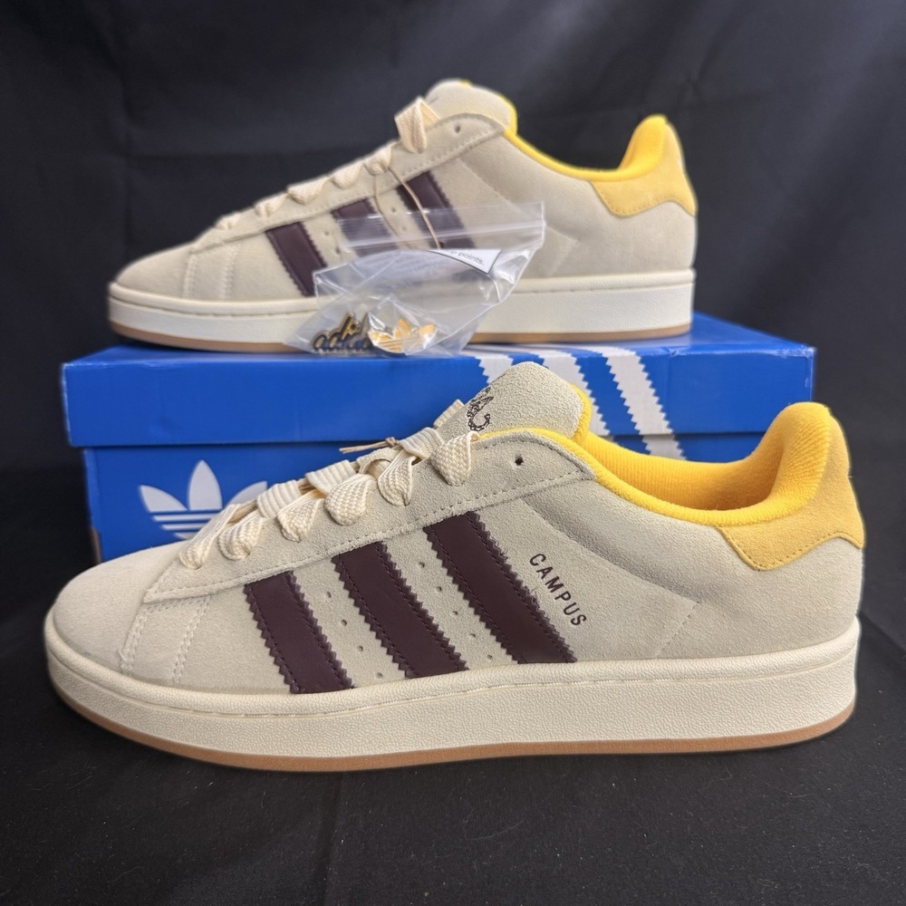Adidas Campus 00s Warm Vanilla Beige Yellow JS3543 Men's Size 11 Suede Sneakers